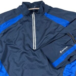 Sunice Golf Quarter Zip Pullover Performance Blue Casual Athletic Men’s Size XL